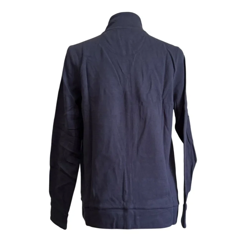 Croft & Barrow Navy Full-Zip Jacket M Cotton/Poly Blend Everyday Wear - Picture 2 of 8